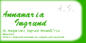 annamaria imgrund business card